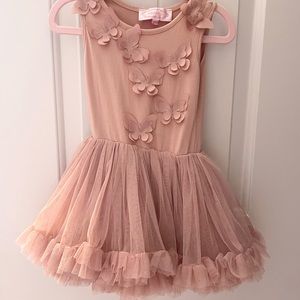 Baby girl tutu dress with buttterflies